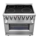 Massimo 36-Inch Freestanding Chef Door Electric Range, True Convection Oven view 14