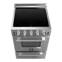 Loiano 24 Inch Freestanding Electric Range Stainless Steel with Storage Drawer view 4
