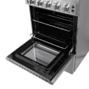 Loiano 24 Inch Freestanding Electric Range Stainless Steel with Storage Drawer view 12