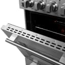 Loiano 24 Inch Freestanding Electric Range Stainless Steel with Storage Drawer view 13
