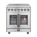 Massimo 30-Inch Freestanding French Door Electric Range, True Convection Oven view 1