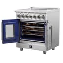 Massimo 30-Inch Freestanding French Door Electric Range, True Convection Oven view 5