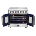 Massimo 36-Inch Freestanding French Door Electric Range, True Convection Oven view 6
