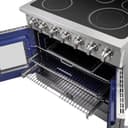 Massimo 36-Inch Freestanding French Door Electric Range, True Convection Oven view 7