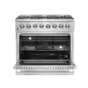 Galiano 36-Inch Freestanding Dual Fuel Range, 6 Burners, Double Convection Ovens view 3