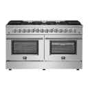 Galiano 60-Inch Freestanding Dual Fuel Range, 10 Burners, Double Convection Ovens view 1