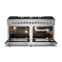 Galiano 60-Inch Freestanding Dual Fuel Range, 10 Burners, Double Convection Ovens view 3