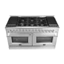 Galiano 60-Inch Freestanding Dual Fuel Range, 10 Burners, Double Convection Ovens view 5