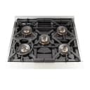 Capriasca 30-Inch Freestanding Dual Fuel Range, 4 Burners, True Convection Oven view 5