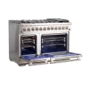 Capriasca 48-Inch Freestanding Dual Fuel Range, 8 Burners, True Convection Oven view 3
