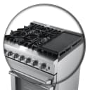 Lazio 30-Inch Freestanding Dual Fuel Range, 4 Burners, True Convection Oven view 7