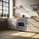 Massimo 30-Inch Freestanding Gas Range, 5 Burners, True Convection Oven view 13