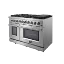 Massimo 48-Inch Freestanding Gas Range, 8 Burners, True Convection Oven view 3