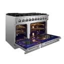 Massimo 48-Inch Freestanding Gas Range, 8 Burners, True Convection Oven view 7