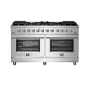 Massimo 60-Inch Freestanding Gas Range, 10 Burners, True Convection Oven view 1