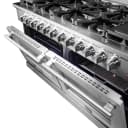 Massimo 60-Inch Freestanding Gas Range, 10 Burners, True Convection Oven view 6