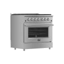 Galiano 36-Inch Freestanding Gas Range, Stainless Steel, 6 Burners, Energy Efficient view 3