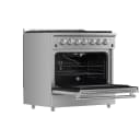 Galiano 36-Inch Freestanding Gas Range, Stainless Steel, 6 Burners, Energy Efficient view 4
