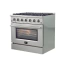 Galiano 36-Inch Freestanding Gas Range, Stainless Steel, 6 Burners, Energy Efficient view 7