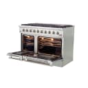 Galiano 48-Inch Freestanding Gas Range, Stainless Steel, 8 Burners, 107,000 BTU, Griddle, Double Ovens, Energy Efficient view 4