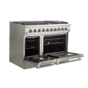 Galiano 48-Inch Freestanding Gas Range, Stainless Steel, 8 Burners, 107,000 BTU, Griddle, Double Ovens, Energy Efficient view 5
