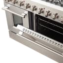 Galiano 48-Inch Freestanding Gas Range, Stainless Steel, 8 Burners, 107,000 BTU, Griddle, Double Ovens, Energy Efficient view 9