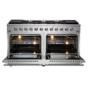 Galiano 60-Inch Freestanding Gas Range, 10 Burners, Double Ovens, Griddle, Energy Efficient view 5