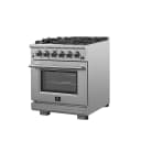 Capriasca 30-Inch Freestanding Gas Range, 4 Burners, True Convection Oven view 6