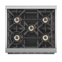 Capriasca 30-Inch Freestanding Gas Range, 4 Burners, True Convection Oven view 7