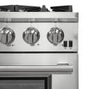 Capriasca 36-Inch Gas Range, Stainless Steel, 6 Brass Burners, 120,000 BTU, Convection Oven, Energy Efficient view 7