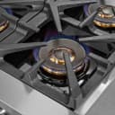 Capriasca 36-Inch Gas Range, Stainless Steel, 6 Brass Burners, 120,000 BTU, Convection Oven, Energy Efficient view 9