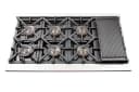 Capriasca 48-inch Gas Range Stainless Steel, 8 Brass Burners 160,000 BTU, 6.58 cu.ft. Double Oven view 12