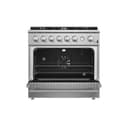 Marco 36-Inch Gas Range , 6 Burners 67,000 BTU, 5.36 cu.ft. Convection Oven view 2