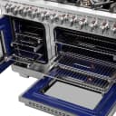 Capriasca 48-Inch Freestanding French Door Dual Fuel Range, 8 Burners, True Convection Oven view 18