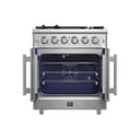 Massimo 30-Inch Freestanding French Door Gas Range, 4 Burners, Convection Oven, Energy Efficient view 14