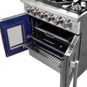 Massimo 30-Inch Freestanding French Door Gas Range, 4 Burners, Convection Oven, Energy Efficient view 20