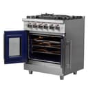 Massimo 30-Inch Freestanding French Door Gas Range, 4 Burners, Convection Oven, Energy Efficient view 19