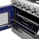 Massimo 30-Inch Freestanding French Door Gas Range, 4 Burners, Convection Oven, Energy Efficient view 18