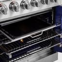 Massimo 30-Inch Freestanding French Door Gas Range, 4 Burners, Convection Oven, Energy Efficient view 2