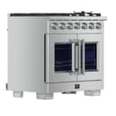 Capriasca 36-Inch Freestanding French Door Gas Range, 6 Burners, Convection Oven, Energy Efficient view 23