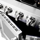 Capriasca 36-Inch Freestanding French Door Gas Range, 6 Burners, Convection Oven, Energy Efficient view 14