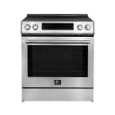Donatello Espresso 30-Inch Slide-In Stainless Steel Induction Range, Convection Oven, 5 Cooking Zones, Touch Control Panel view 1