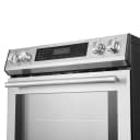 Donatello Espresso 30-Inch Slide-In Stainless Steel Induction Range, Convection Oven, 5 Cooking Zones, Touch Control Panel view 7