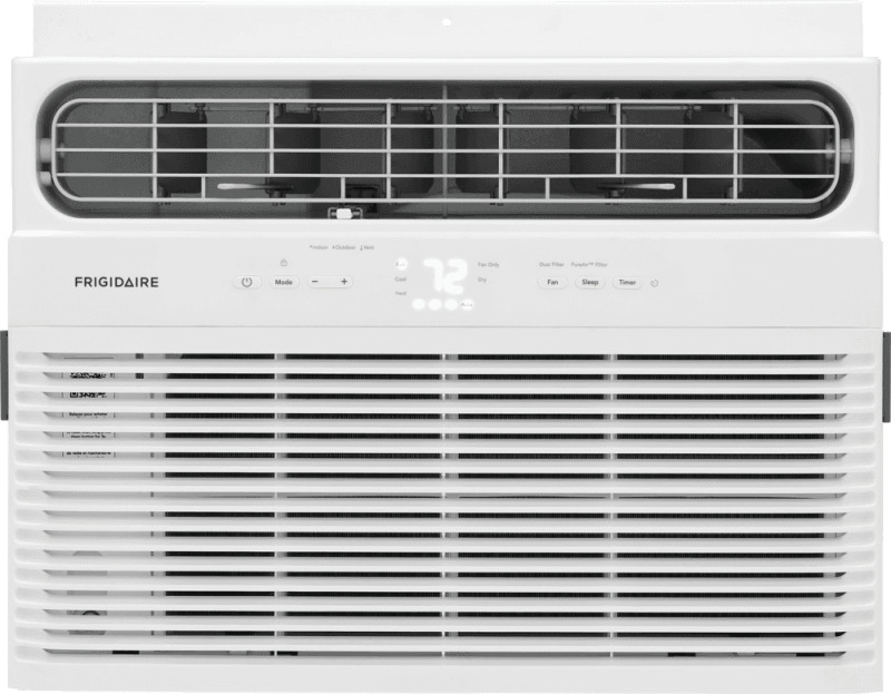 8,000 BTU Window Room Air Conditioner with Supplemental Heat