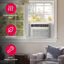 18,800 BTU Window Room Air Conditioner with Supplemental Heat view 4