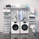 4.4 cu. ft. Large Capacity Stackable Ventless Front Load Dryer in White, 240V. view 11