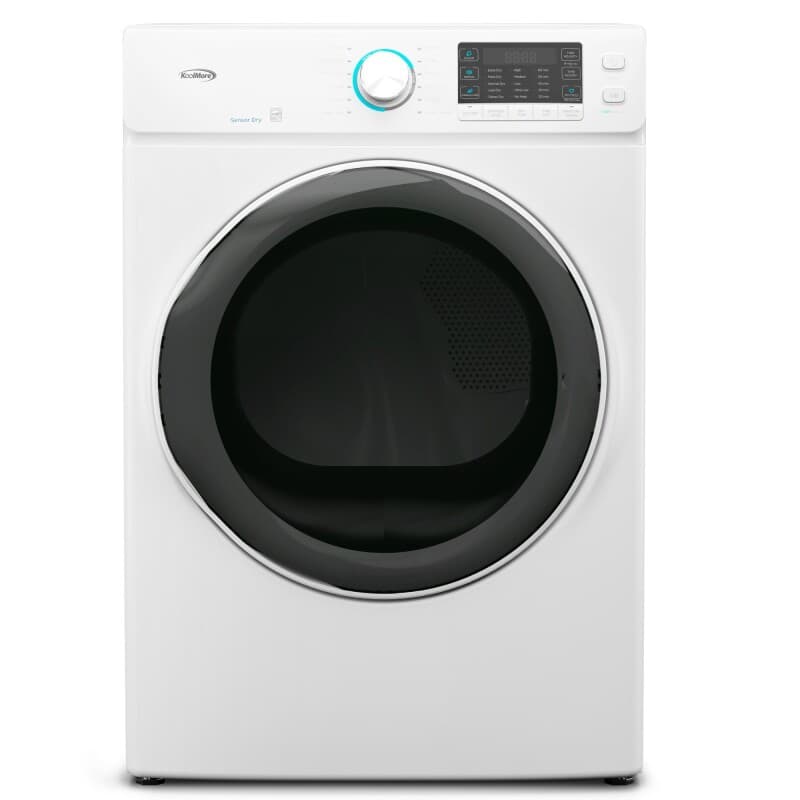 8 cu. ft. Large Capacity Stackable Vented Electric Front Load Dryer in White, 240V