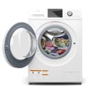 2.7 cu. ft. Stackable Front Load Compact Washing Machine in White view 2