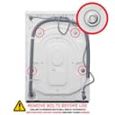 2.7 cu. ft. Stackable Front Load Compact Washing Machine in White view 8