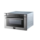 Capoliveri 24-Inch Microwave Drawer, Stainless Steel, 1.2 cu.ft, 1500 Watts, Built-In, Touch Control LCD Display, Auto-Touch Open/Close, 11 Power Levels, Sensor Cooking view 2